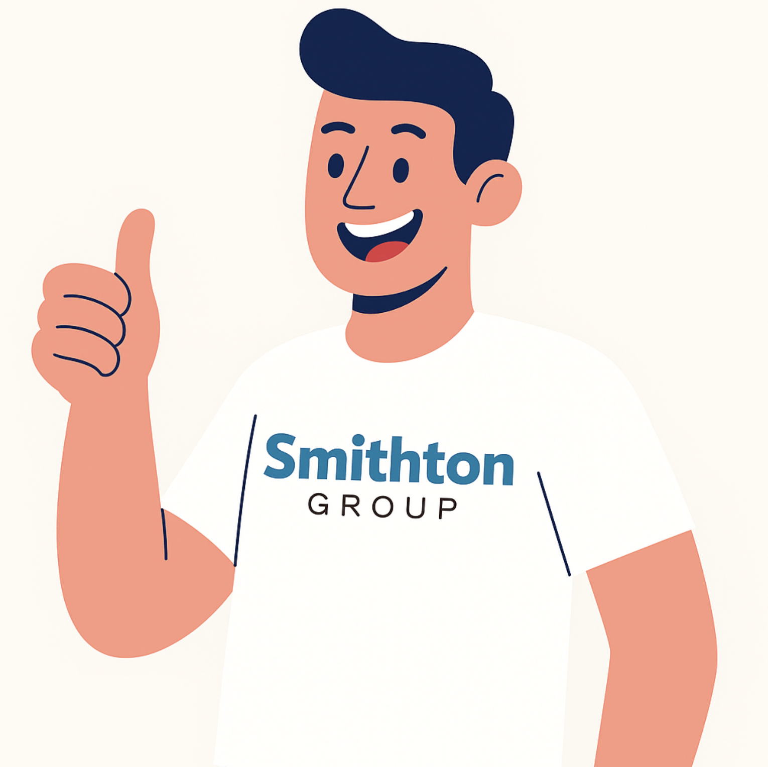 A friendly person from our team with a family